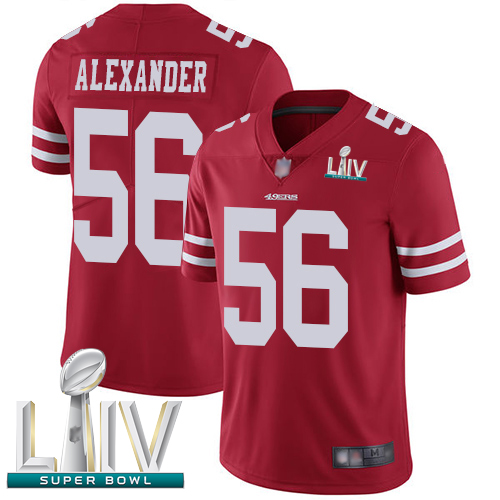 49ers #56 Kwon Alexander Red Team Color Super Bowl LIV Bound Youth Stitched Football Vapor Untouchable Limited Jersey - Click Image to Close