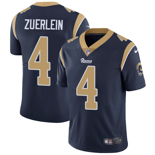 Nike Rams #4 Greg Zuerlein Navy Blue Team Color Youth Stitched NFL Vapor Untouchable Limited Jersey - Click Image to Close