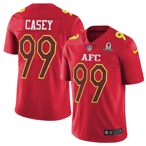 Nike Titans #99 Jurrell Casey Red Youth Stitched NFL Limited AFC 2017 Pro Bowl Jersey - Click Image to Close