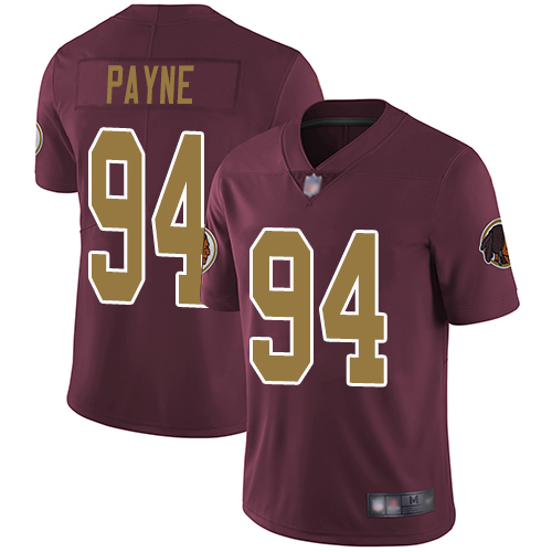 Redskins #94 Da'Ron Payne Burgundy Red Alternate Youth Stitched Football Vapor Untouchable Limited Jersey - Click Image to Close