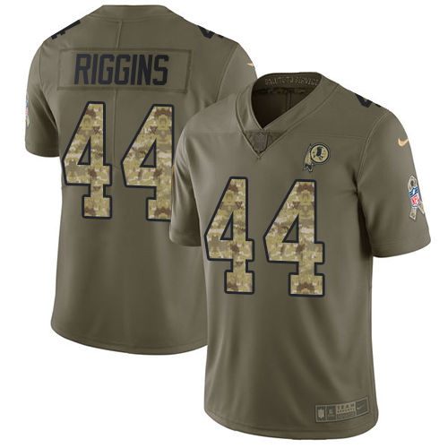 Nike Redskins #44 John Riggins Olive/Camo Youth Stitched NFL Limited 2017 Salute to Service Jersey