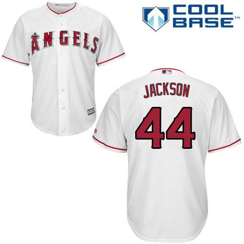 Angels #44 Reggie Jackson White Cool Base Stitched Youth MLB Jersey - Click Image to Close