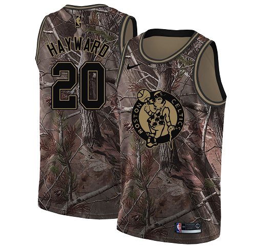 Nike Celtics #20 Gordon Hayward Camo Youth NBA Swingman Realtree Collection Jersey