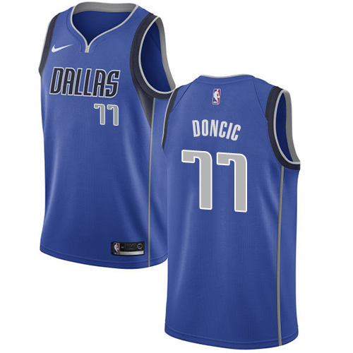 Nike Mavericks #77 Luka Doncic Royal Youth NBA Swingman Icon Edition Jersey - Click Image to Close