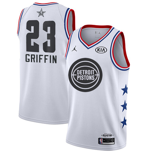 Nike Pistons #23 Blake Griffin White Youth NBA Jordan Swingman 2019 All-Star Game Jersey - Click Image to Close