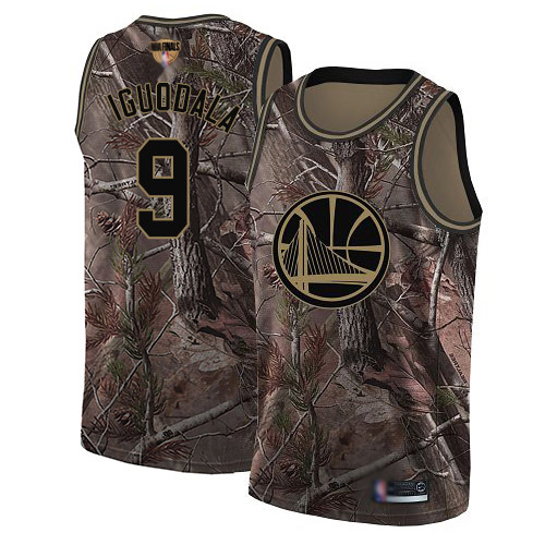 Warriors #9 Andre Iguodala Camo 2019 Finals Bound Youth Basketball Swingman Realtree Collection Jersey - Click Image to Close