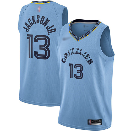 Grizzlies #13 Jaren Jackson Jr. Light Blue Youth Basketball Swingman Statement Edition Jersey - Click Image to Close