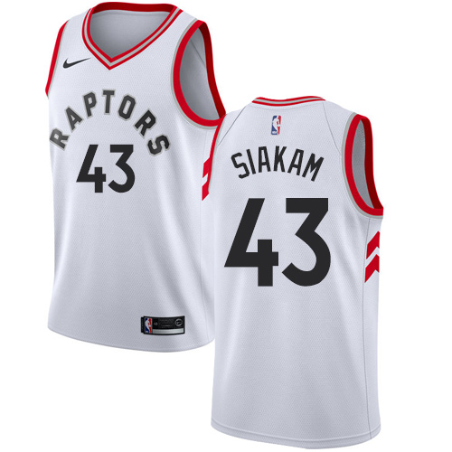 Nike Raptors #43 Pascal Siakam White Youth NBA Swingman Association Edition Jersey