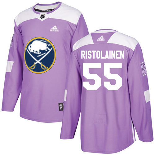 Adidas Sabres #55 Rasmus Ristolainen Purple Authentic Fights Cancer Youth Stitched NHL Jersey - Click Image to Close