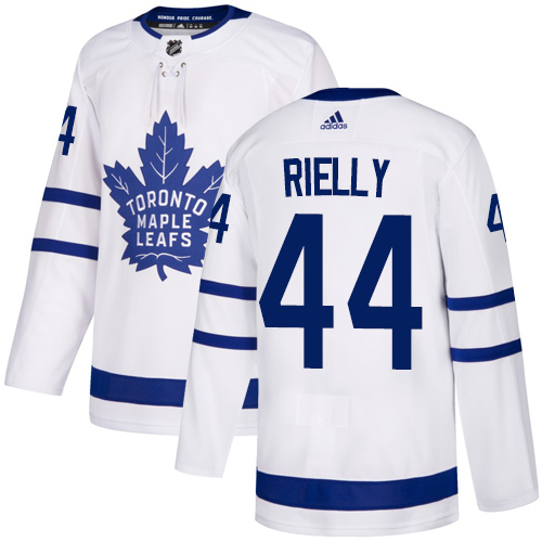 Adidas Maple Leafs #44 Morgan Rielly White Road Authentic Stitched Youth NHL Jersey - Click Image to Close