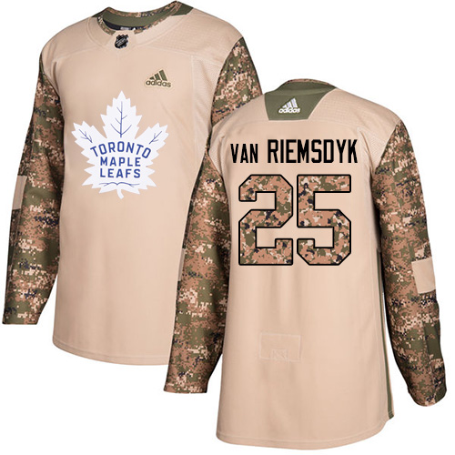 Adidas Maple Leafs #25 James Van Riemsdyk Camo Authentic 2017 Veterans Day Stitched Youth NHL Jersey